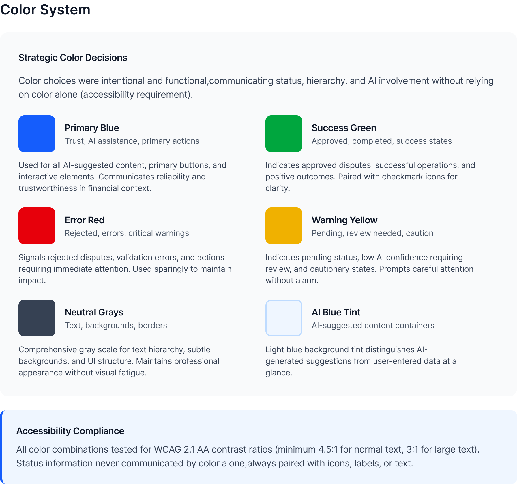 Semantic colour palette